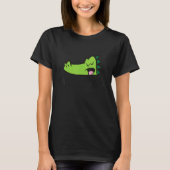I Hate Mornings Sleeping Alligator T-Shirt (Vorderseite)