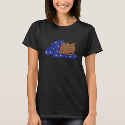 I Hate Mornings Sleeping Bear T-Shirt (Vorderseite)