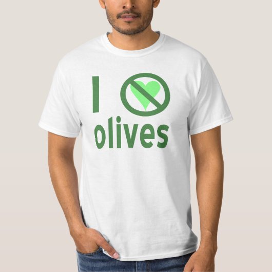 I Hate Olives (Green) Men's T-Shirt (Vorderseite)