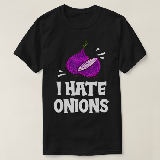 I Hate Onions Gift Red Pickled Onions  T-Shirt (Design vorne)