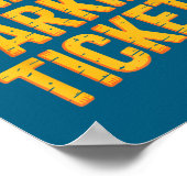 I Hate Parking Tickets Bad Driver Struggles  Poster (Ecke)