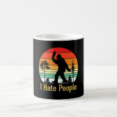 I Hate People | Bigfoot Retro Kaffeetasse (Mittel)