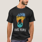 I Hate People Funny bigfoot 2020 T - Shirt (Vorderseite)