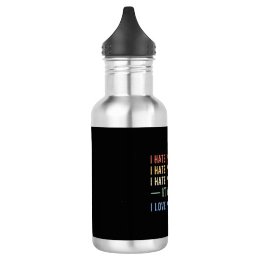 I Hate Programming - Funny Programmer I Edelstahlflasche (Links)