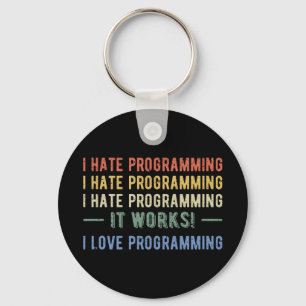 I Hate Programming - Funny Programmer I Schlüsselanhänger