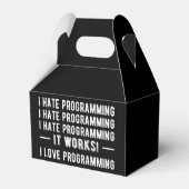 I Hate Programming - Funny Programmer II Geschenkschachtel (Rückseite)