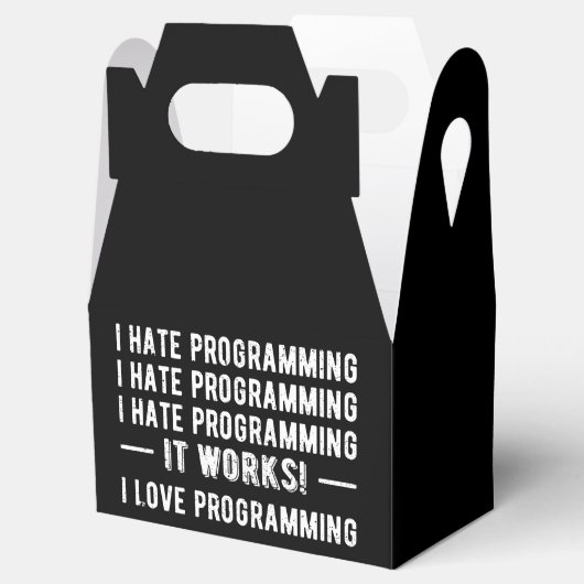 I Hate Programming - Funny Programmer II Geschenkschachtel (Geöffnet)