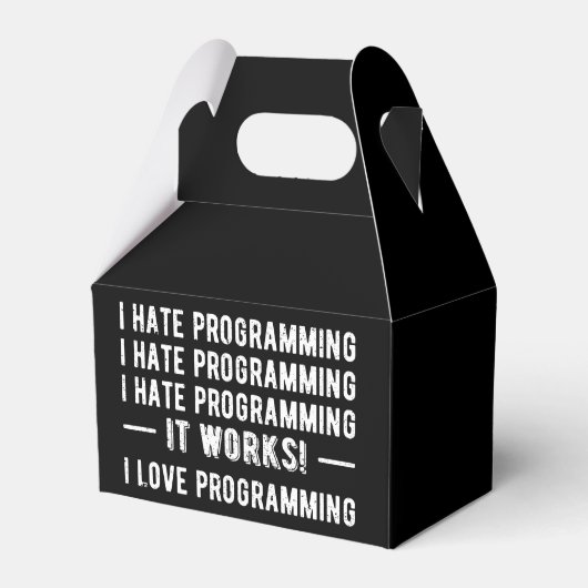 I Hate Programming - Funny Programmer II Geschenkschachtel (Vorderseite)