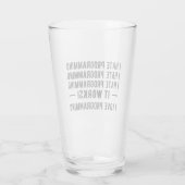 I Hate Programming - Funny Programmer II Glas (Rückseite)