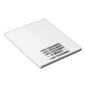 I Hate Programming - Funny Programmer II Notizblock (angewinkelt)
