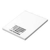 I Hate Programming - Funny Programmer II Notizblock (Rotiert)