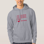 I HATE PROGRAMMMIGN HOODIE (Vorderseite)