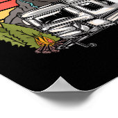 I Hate Pulling Out - Funny Camping Retro Trailer T Poster (Ecke)