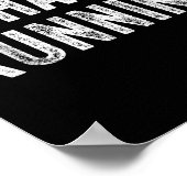 I Hate Running - Funny Sarcastic Spaß Joke Text Q Poster (Ecke)