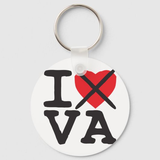 I Hate VA - Virginia Schlüsselanhänger (Vorderseite)