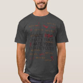 "I HATE YOU" T-shirt (Vorderseite)