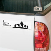 I HATE ZOMBIES AUTOAUFKLEBER (Auf Lkw)