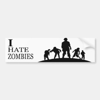 I HATE ZOMBIES AUTOAUFKLEBER