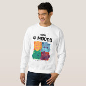"I have 4 Moods" Grafisches Sweatshirt für Männer (Vorne ganz)