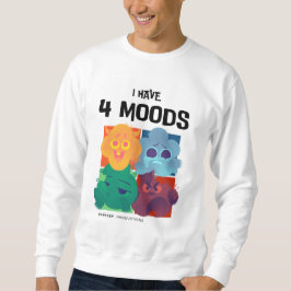 "I have 4 Moods" Grafisches Sweatshirt für Männer
