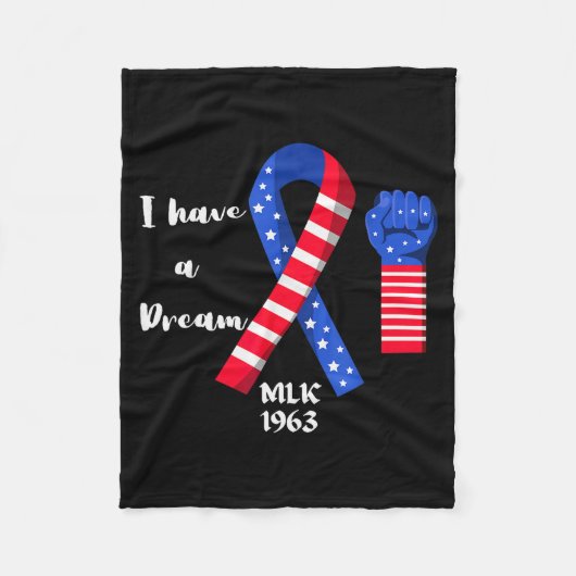 I Have A Dream Martin Luther King Day  Fleecedecke (Vorderseite)
