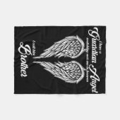 I Have A Guardian Angel In Heaven I Call Him Broth Fleecedecke (Vorderseite (Horizontal))