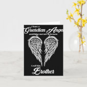 I Have A Guardian Angel In Heaven I Call Him Broth Karte (Gelbe Blume)