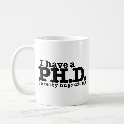 I have a PHD Kaffeetasse (Links)