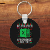 I Have A Spreadsheet For That Christmas Ugly Sweat Schlüsselanhänger (Vorderseite)