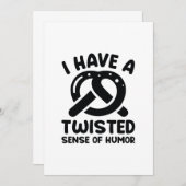 I Have A Twisted Sense Of Humor Dankeskarte (Vorne/Hinten)