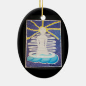 I have always been-oval ornament (Hinten)
