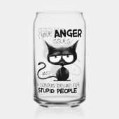 I Have Anger Issues Funny Cat Lover Gift  Dosenglas (Rückseite)
