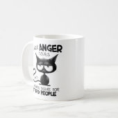 I Have Anger Issues Funny Cat Lover Gift  Kaffeetasse (Vorderseite Links)