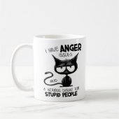 I Have Anger Issues Funny Cat Lover Gift  Kaffeetasse (Links)
