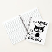 I Have Anger Issues Funny Cat Lover Gift Notizblock (Innenseite)