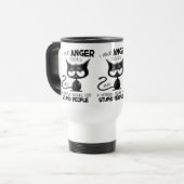 I Have Anger Issues Funny Cat Lover Gift  Reisebecher (Vorderseite Links)