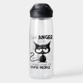 I Have Anger Issues Funny Cat Lover Gift  Trinkflasche (Rückseite)