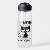 I Have Anger Issues Funny Cat Lover Gift  Trinkflasche (Vorne)