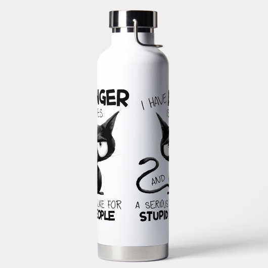 I Have Anger Issues Funny Cat Lover Gift Trinkflasche (links)