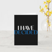 I Have Decided Christian Baptism Faith  Karte (Gelbe Blume)