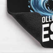 I Have Decided To Follow Jesus Cross Water Wave Ba Mousepad (Ecke)