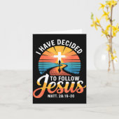 I Have Decided To Follow Jesus Matthew 28-19-20  Karte (Gelbe Blume)