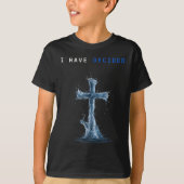 I Have Decided Water Cross Baptism Christian Follo T-Shirt (Vorderseite)
