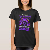 I have Domestic Violence i am allowed to do Weird T-Shirt (Vorderseite)