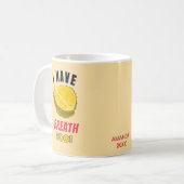 I Have Durian Breath tropical fruits durian lover Kaffeetasse (Vorderseite Links)