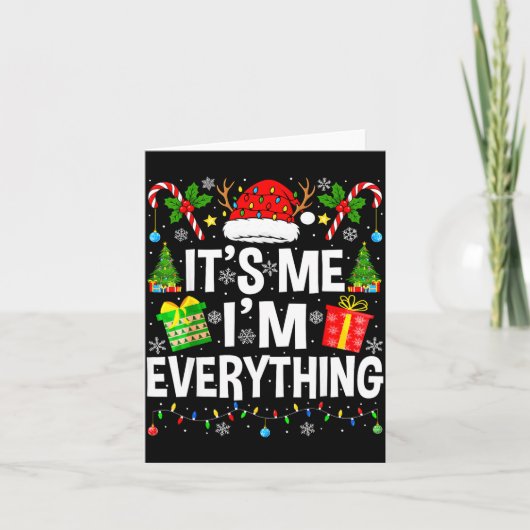 I Have Everything I Need Couples Pajamas Christmas Karte (Vorderseite)