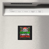 I Have Everything I Need Couples Pajamas Christmas Magnet (In Situ (Geschirrspüler))