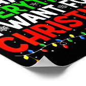 I Have Everything I Need Couples Pajamas Christmas Poster (Ecke)