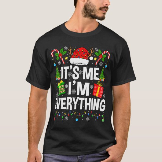 I Have Everything I Need Couples Pajamas Christmas T-Shirt (Vorderseite)