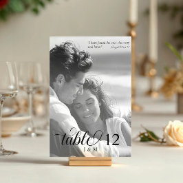 I Have Found the One Black and White Photo Tischnummer